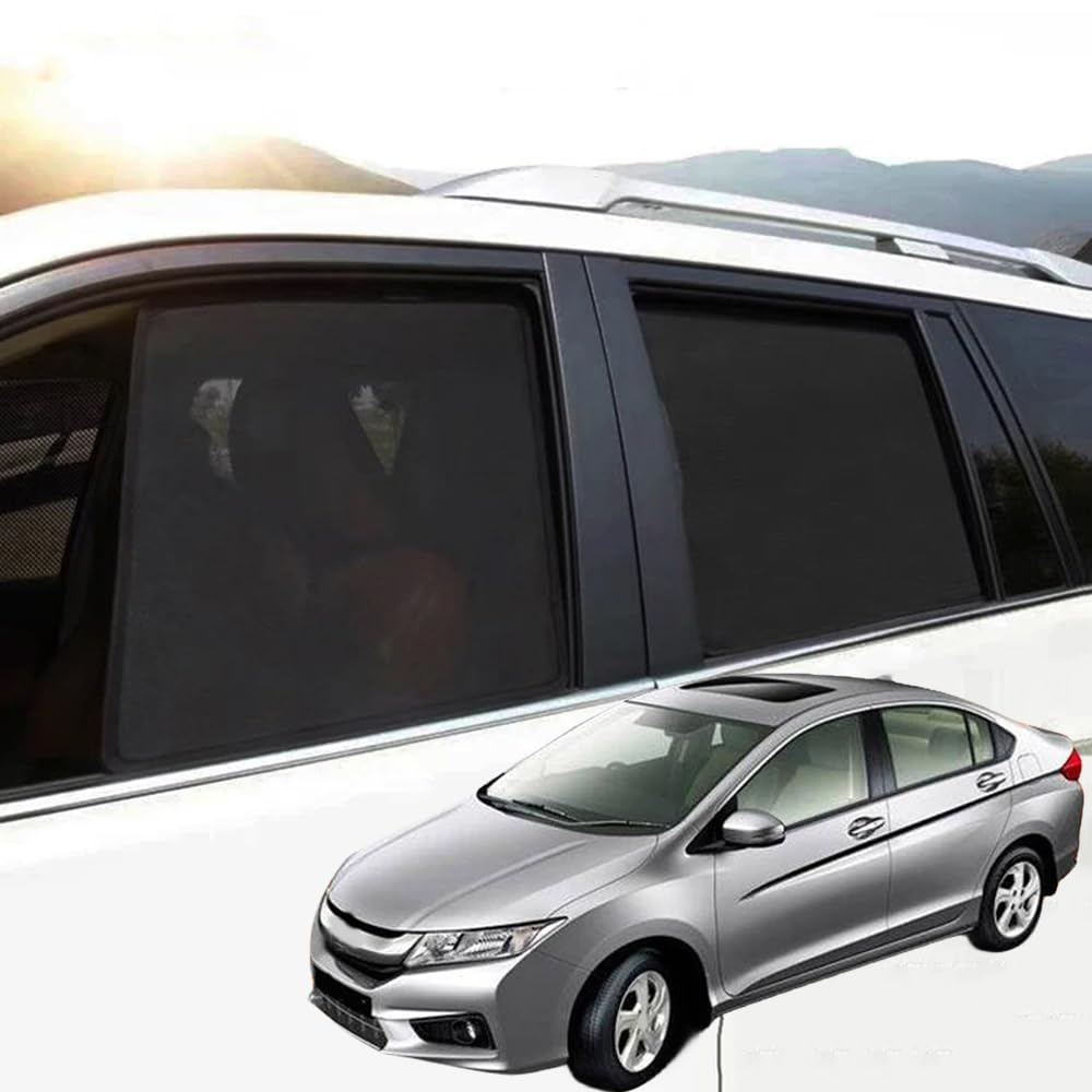Osłona przeciwsłoneczna samochodu do H-Onda City Limousine 2014-2018, osłona szyb bocznych, magnetyczna osłona samochodu, blokuje promienie UV, prywatna osłona przedniej szyby tylnej, 4 sztuki