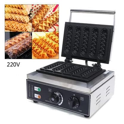 Waffelmaker Waffellolly Waffeleisen 6 Waffelsticks Corn Hot Dog Waffeln Elektrische Antihaft Waffel Maker Making Machine 220V Waffeleisenmaschine Kommerzielle WaffelgeräT Stiel Waffelbackmaschine – Bild 5
