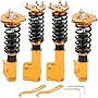 maXpeedingrods Coilovers Adjustable 24 Damping Level Setting for Subaru Impreza incl. WRX (GC, GF, GFC) 1992-2000 GC5,GC6,CG7,GC8/GF5,GF6,GF8, Spring Shock Absorber Suspension Coil Strut Lowering Kit
