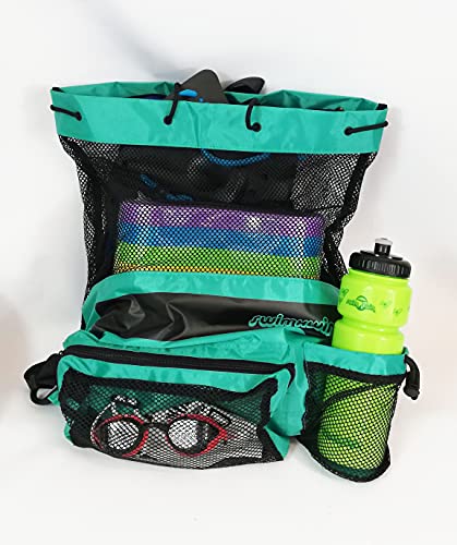 SWIMXWIN Air Mesh Backpack - Mochila de entrenamiento para natación, piscina, práctica y robusta (verde) Cover