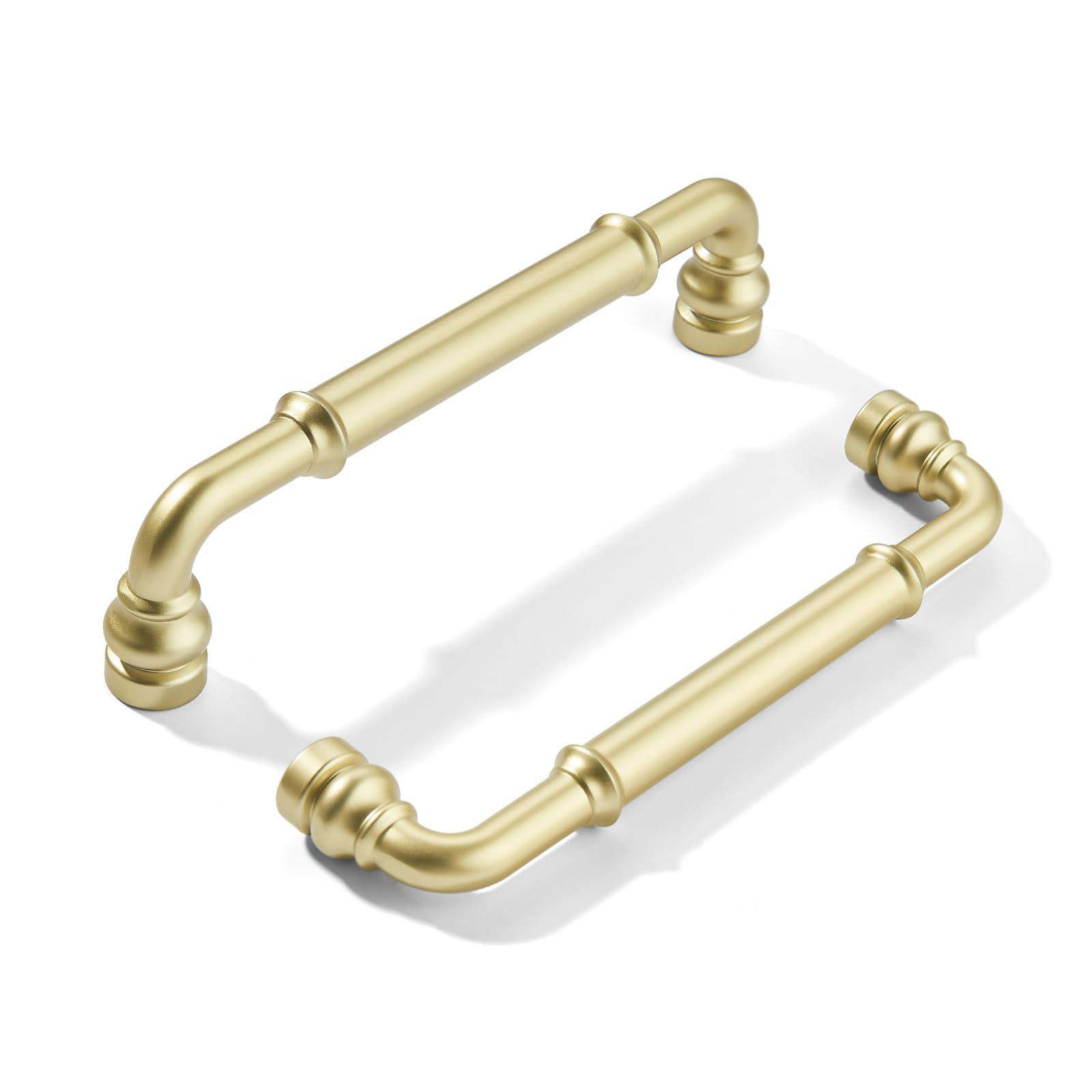 KHTUMEWARE-HD435 Matte Champagne Gold Cabinet Pulls CTC 5 in (128 mm) 10-Pack