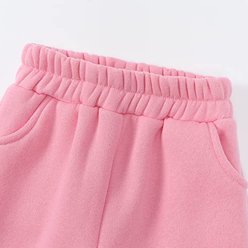 Image of MYGBCPJS Youth 2PCS Jogger Outfits Set Fleece Hooded + Sweatpants Boys Girls Athletic Sweatsuits Pullover Clothes