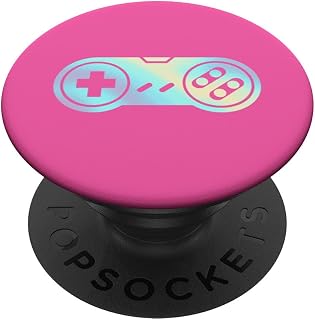 Rainbow Gaming Controller Pink PopSockets Adhesive PopGrip