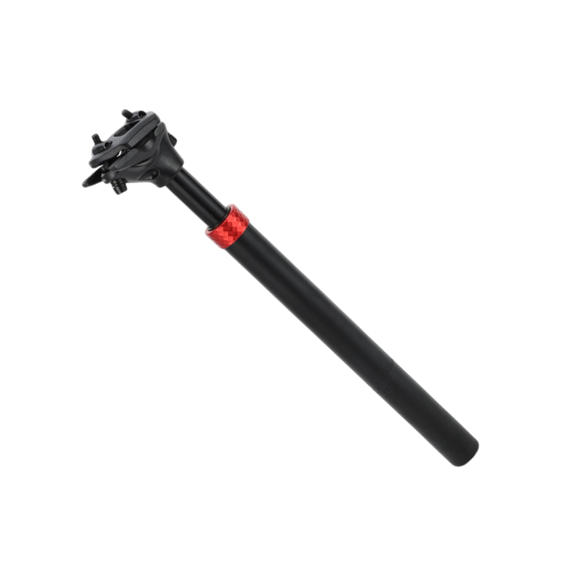HEROFFIX 1 Pc Most Mountain Bikes Bike Seat Posts Suspension Shock Absorber Bike Saddle Post Seat Tube 27.2x350mm Black Red Aluminum Alloy