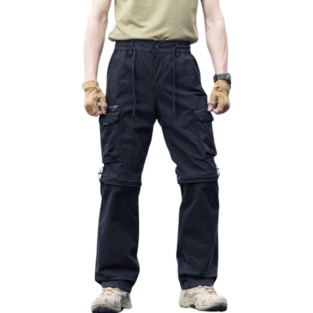 Pantalon de randonnée pour homme - Pantalon de travail amovible - Respirant - Pantalon d'extérieur - Séchage rapide - Pantalon fonctionnel d'été