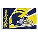 NCAA Michigan Wolverines 3-by-5 Foot Flag with Grommets - Helmet Design