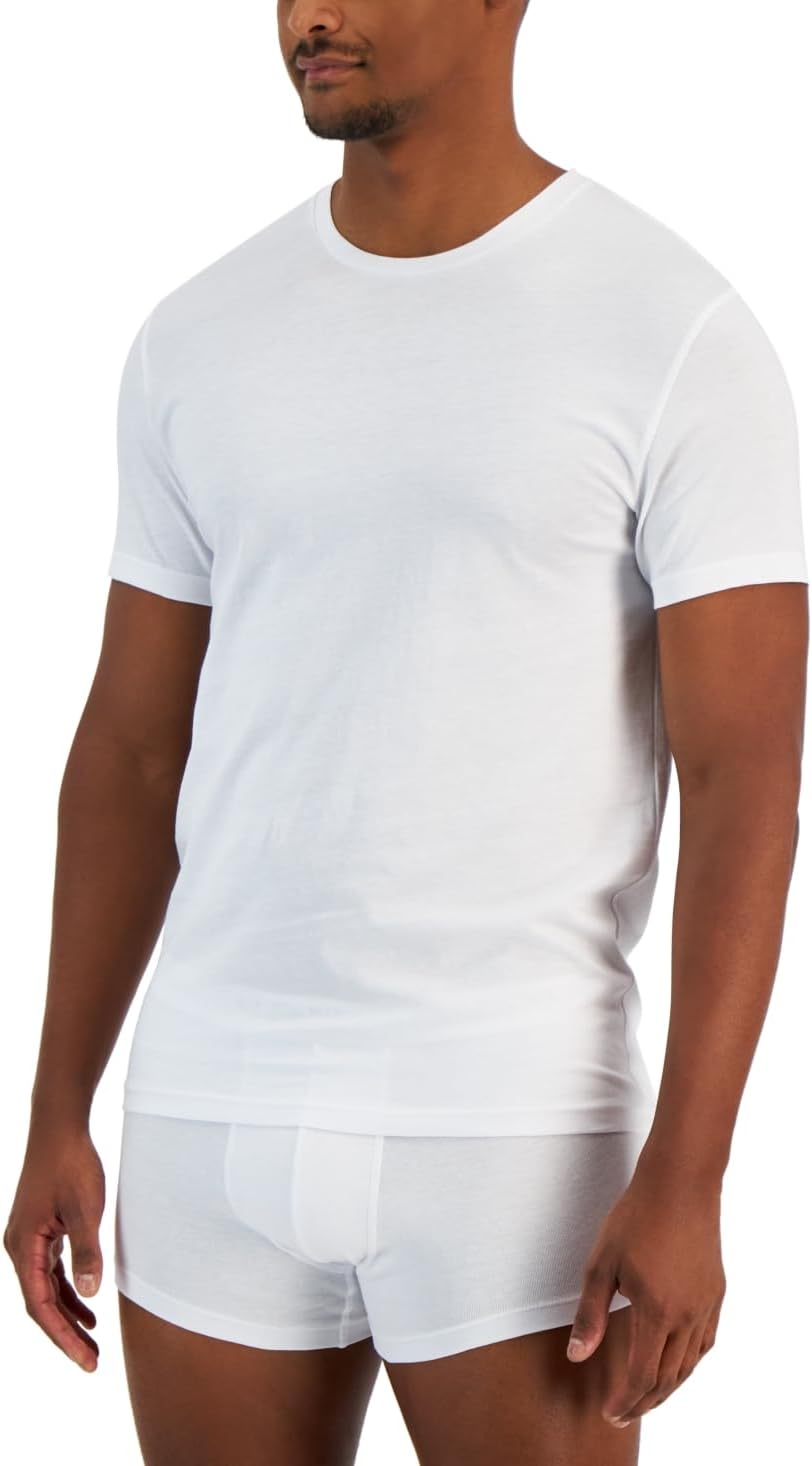 Men 4 Pack Regular fit T-Shirt Shirt XXL White Solid