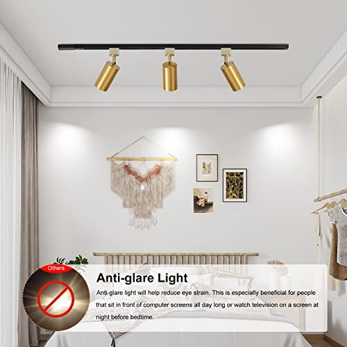 Vanoopee Gu10 Track Lighting Heads H Type Gold Led Track Light Heads Compatible With Halo Style System thumb #4