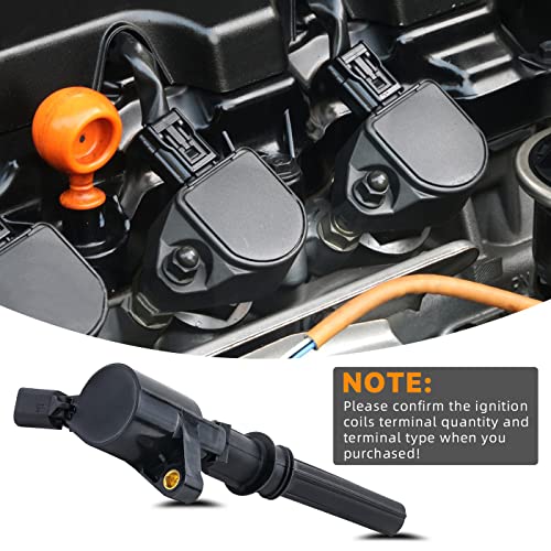 DEAL AUTO ELECTRIC PARTS Pack of 8 New Ignition Coils Compatible With F-150 F-250 F-350 E-150 E-250 E-350 Expedition Grand Marquis 4.6L 5.4L V8 Replacement For DG508 DG457 C1454 FD503