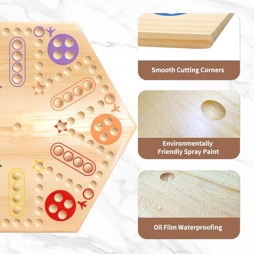 Wooden Wahoo Juego de Mesa de Madera para 4 a 6 jugadores miniatura 3