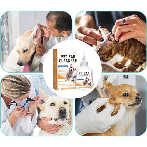 de ouvido para cães, gotas para os ouvidos de cães - Solução para de removedor de cera de ouvido par