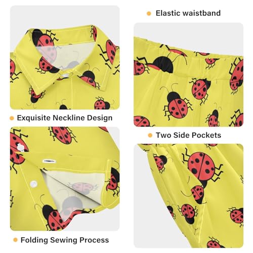 Image of visesunny Little Boys Short Sleeve T-Shirt Beach Shirts for kids children Casual Shorts Set Summer Clothes Outfits