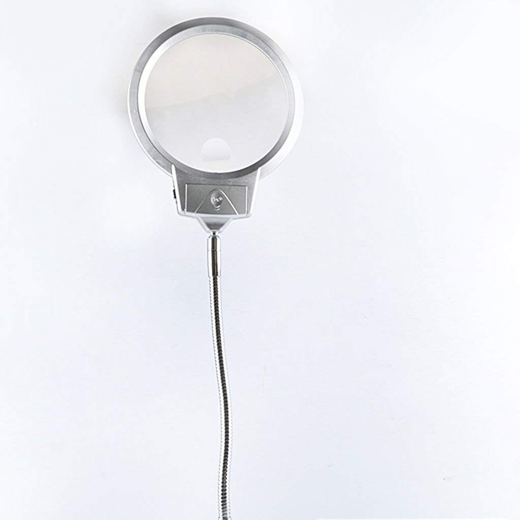 Lupa de Escritorio de Aumento con luz LED 10 Veces 20 Veces Old Man Reading Handheld