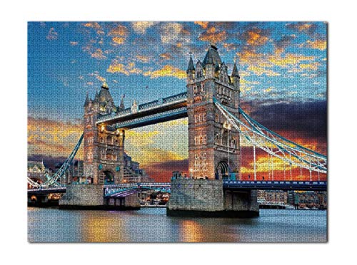 Brave Minds Puzzles 1000 Piece â€“ Puzzle â€“ Adult Puzzles â€“ Tower Bridge Jigsaw Puzzle - Jigsaw Puzzles 1000 Pieces - Puzzles 1000 Piece - Puzzles for Adults â€“ Puzzles - Jigsaw Puzzle