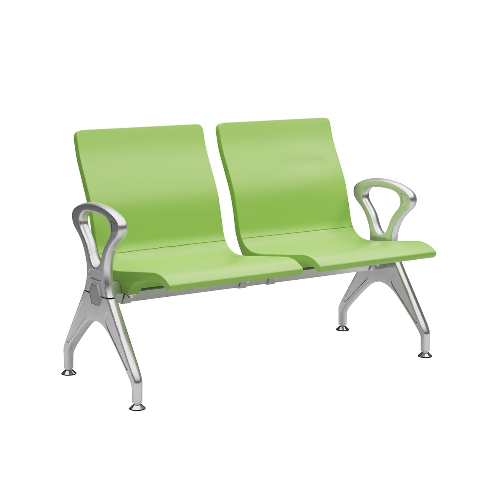 SaryEdge Chairs with Arms - Airport Reception Bench, Office Lobby Seating, Conference Room Furniture, Comfortable Guest Chairs for s, Salons, an,Green-124cm/49in,Green-124cm/49in