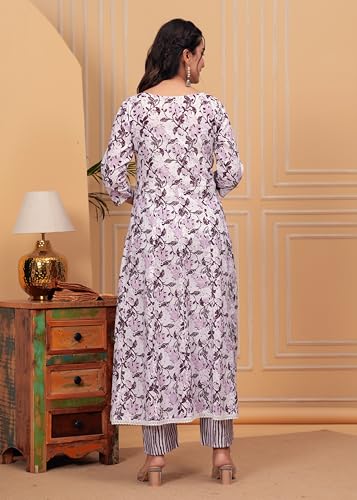 Image of Rangnavi Women's Printed Cotton Anarkali Kurta Set