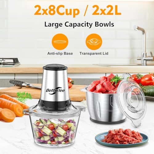 Betterlee Food Processor, Meat Grinder & Veggie Chopper thumb #4