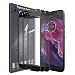 [3 Pack] LK Screen Protector for Motorola Moto X4 / Moto X (4th Generation), [Full Cover] Tempered Glass 9H Hardness, Anti Scratch (Black)
