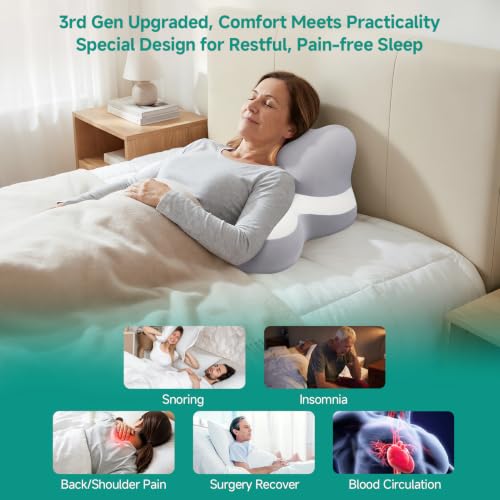 Wedge Pillow, Memory Foam Bed Wedges  - image 3