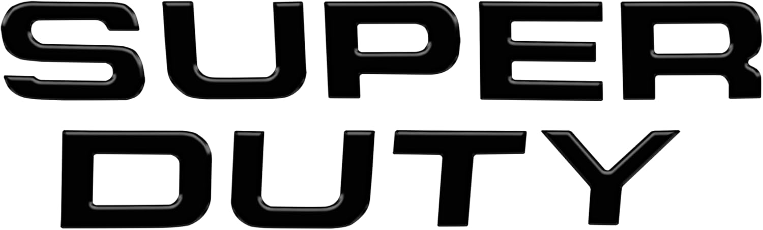 TUFSKINZ | Hood Letter Inserts - Compatible with 2008-2016 Ford Super Duty - 9 Piece Kit