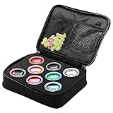 Outdoor Yoyo Toy Equipment Protective Bag Storage Bag, 8 Hole Yoyo Protective Bag with Inner Zippered Pocket