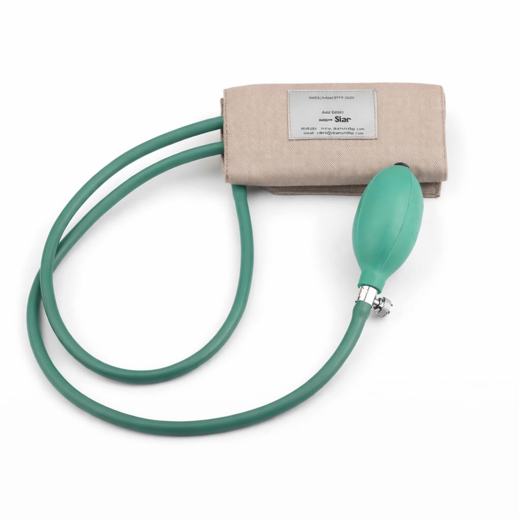 Manual BP Monitors Parts - BP Cuff, Bladder, Bulb and Valve | BP Accessories | BP Cuff with Bladder, Bulb, & Valve - BP Monitor Cuff - BP Cuff For Aneroid/Mercurial Sphygmomanometer Green-picture-25