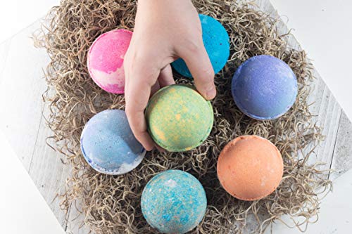 360Feel Bath Bombs Gift Set 6 Large Usa Made -Made With Essential Oil -All Natural Organic Bath Fizzies- Gift Ready Box - Aromatherapy Organic Bath Bomb For Women Men And Kids - Gift Ready Box #TOP4