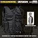 Himal Outdoors Tactical Vest, 600D Encrypted Polyester Adjustable Lightweight Airsoft Vest for Playing or Training
