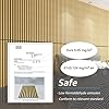 Art3d 2 Wood Slat Acoustic Panels for Wall and Ceiling - 3D Fluted Sound Absorbing Panel with Wood Finish - Oak