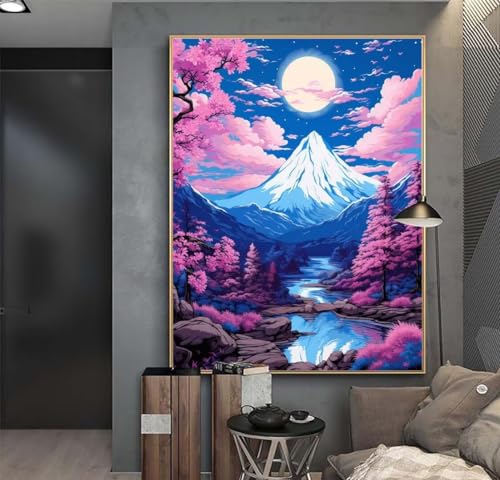 Décoration murale 60x45 cm en broderie diamant kit complet et peinture diamant 5D