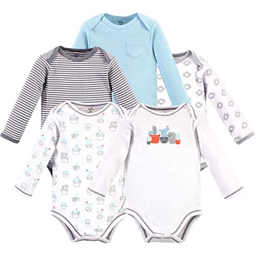 Image of Touched by Nature baby-girls Organic Cotton Long-sleeve Bodysuits
