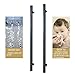 AuLYn Wall Mounted Towel Warmer for Bath, Hardwired Electric Heated Towel Rack, 2 Vertical Heated Bars Towel Dryer 34.5X1.9X4.7 Inch