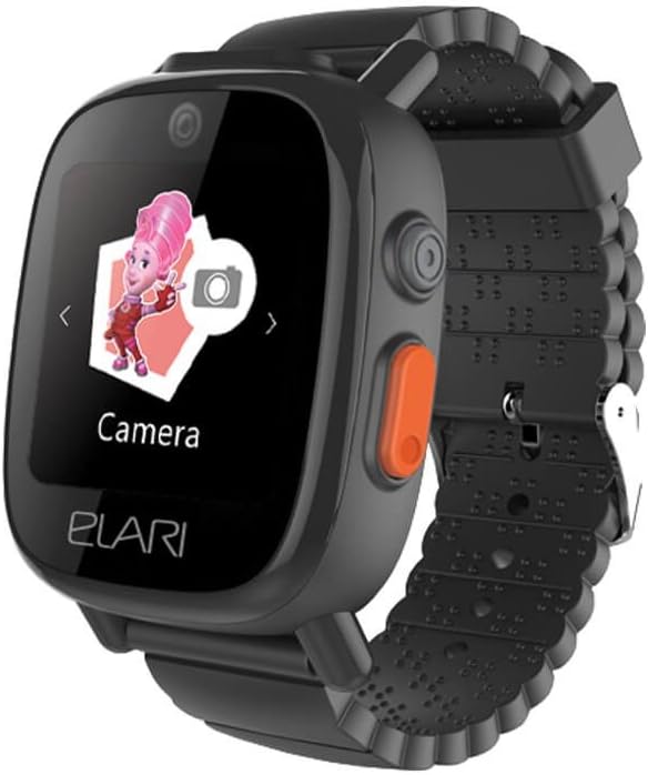 Elari FixiTime 3 Kids Smart Watch. The Best GPS Watch for Kids, Waterproof Smartwatch for Kids with Touchscreen, Location LBS Tracker, WiFi, Voice Chat, Kids Safety Watch for iPhone i.OS Android Black