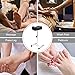 FLOLXNB Pedicure Manicure Footrest, Foot Massage Manicure Nail Beauty Stool Stand, Adjustable Height Footstool for Home Beauty Salon Spa Tattoo (Black)
