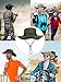 Boao 2 Pcs Sun Protection Hat for Women Men Foldable Fishing Bucket Hat Safari Hiking Accessories Wide Brim Boonie Cap(Arm Green, Light Grey)