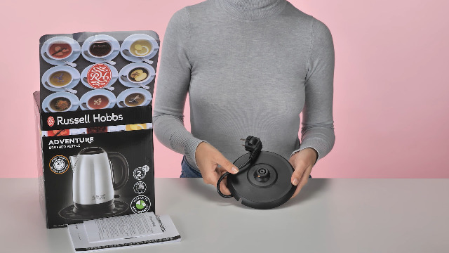 Bollitore Elettrico Russell Hobbs 1.7L - 2400W, Acciaio Inox Rosso, Ebollizione Rapida, Filtro Anticalcare - Foto 8