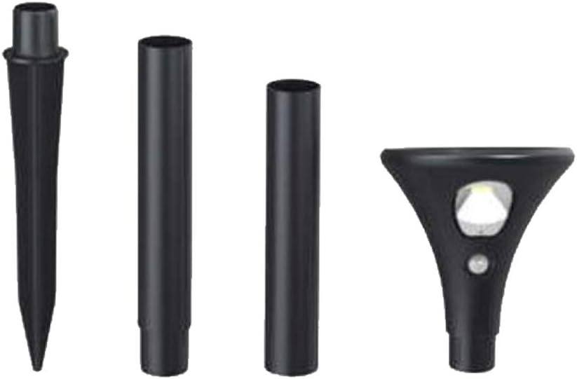 Hоttеѕt Sаlеѕ Bazz G19141BK Solar Integrated LED Path Lights, Motion Sensor, Recharging, Height Adjustable, 24 in, Black