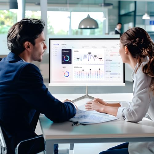 Image of All-in-one Desktop Computer PC, 22 inch FHD Display G5400 Quad Core 16G RAM 512G SSD ROM PC, WiFi Bluetooth Connection Desktop for Office Gaming Home Study
