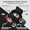 Sac de Sport Homme/Femme + Fonction à Dos, Compartiment Chaussures, Trousse Toilette | 40/60L Cabas de Fitness Voyage Bain Bagage Gym Football Basket-Ball Tennis Yoga Gym Boxe Entraînement Bag #2