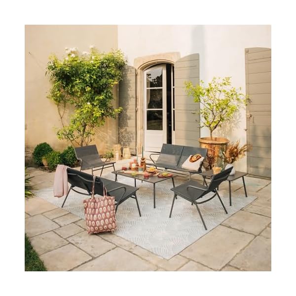 Lafuma Vence Lounge-Set Batyline Duo Grau Obsidian