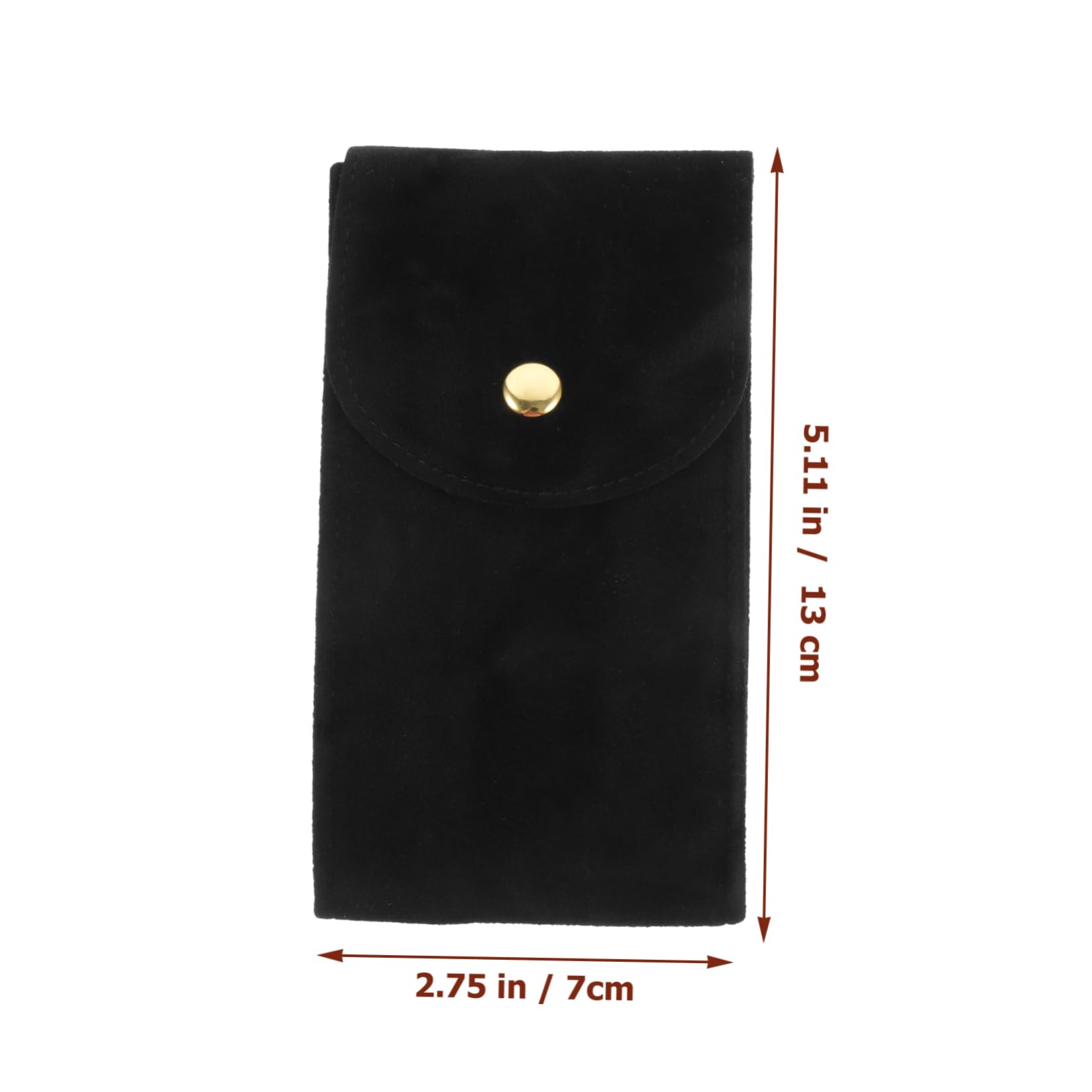 WRITWAA Portable Watch Pouch Storage Bag Snap Button Design Jewelry Organizer for Camping Travel High Grade Material Watch Case Holder for Watch Lovers