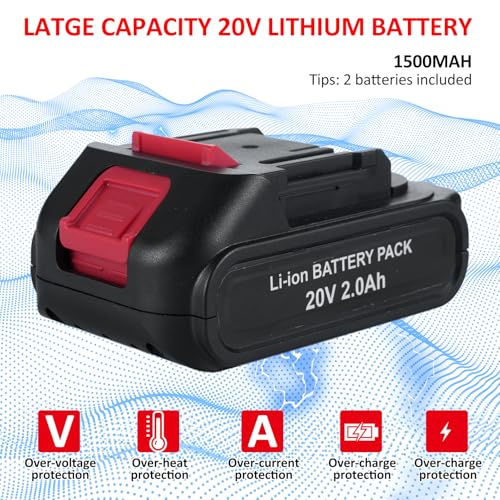 Mini tronçonneuse et scie à perche électrique 20V à double batterie