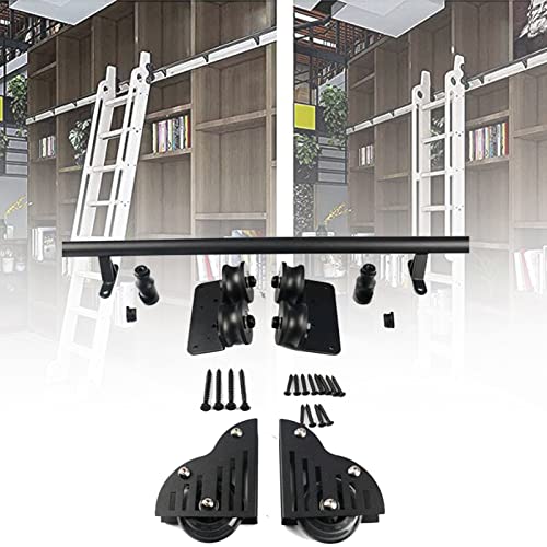 Kit de roues à roulettes pour rail mobile de porte coulissante - 2