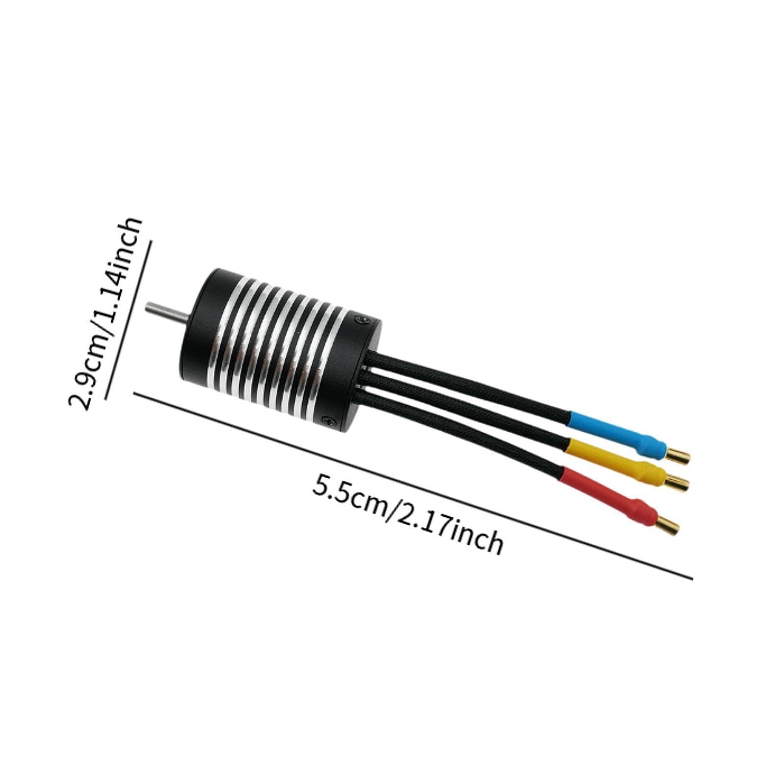 RC Car Brushless Motor Componente di Ricambio per Auto Radiocomandate Realizzato in Metallo Installazione Semplice Migliora Prestazioni E