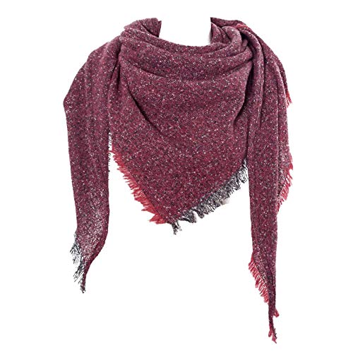 Écharpe triangulaire pour femme pour le printemps et l'hiver, grande écharpe et foulards pour femme, douce et chaude, écharpe pour femme Wrap Cape Femme Cover