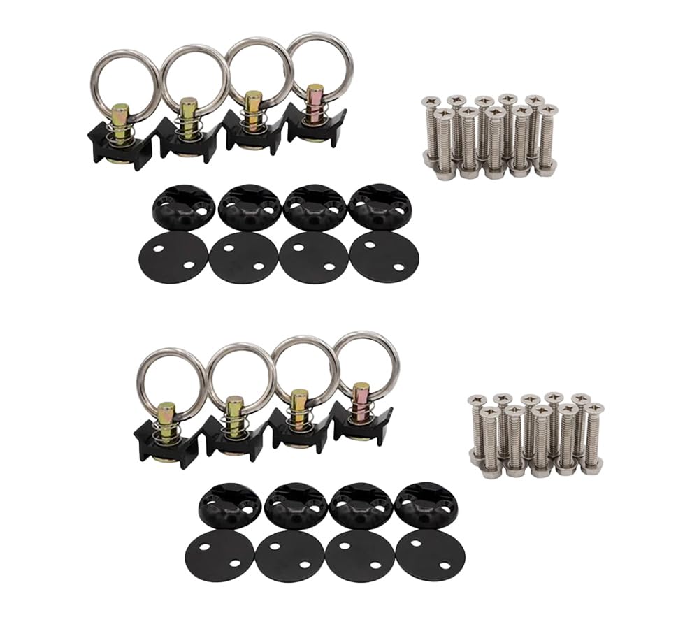 Mytee Products 44 Pieces Black Tie Down Kit with 2