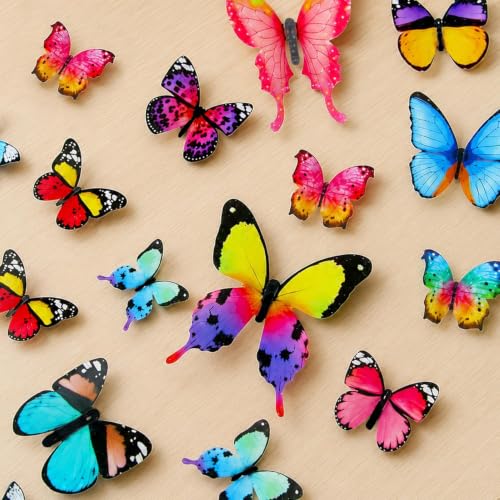 Image of SpecialYou Butterfly Wall Stickers for Home Decoration, Home Decor, Wall Decor Items for Living Room, Room Decoration Items, Stickers Sets - 12pcs(12, Multicolor)