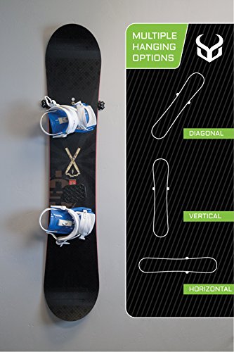 Demon Wedge Snowboard Wall Mounts (White)