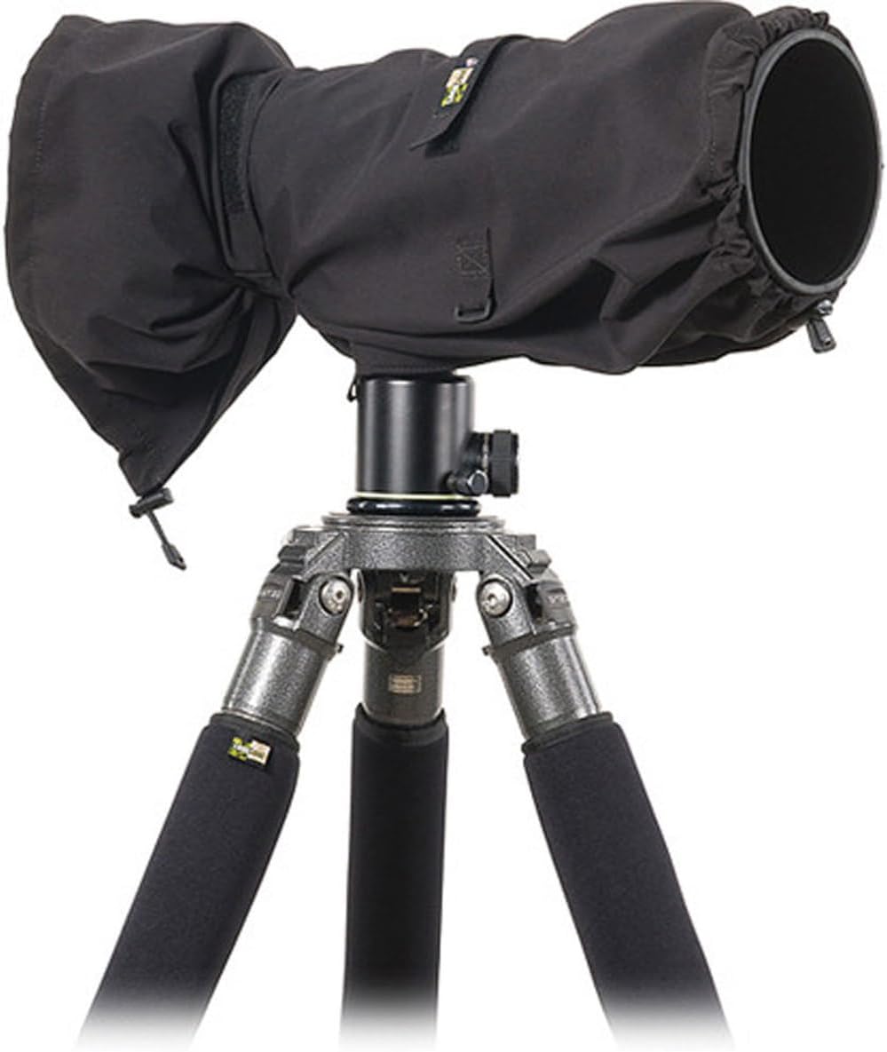 LensCoat RainCoat Rain Cover Sleeve Protection for Camera and Lens, Large (Black) RS LCRSLBK