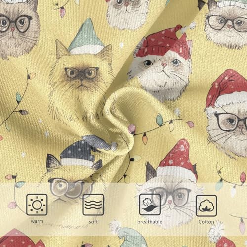 Girls Underwear Soft Cotton Christmas Cats Face Kids Panties in Sizes 2/3t, 4t, 5t, 6 and 83